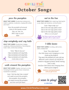 monthly song sheet